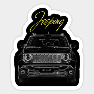 Jeeper 4x4 SUV Front & Rear View Sticker